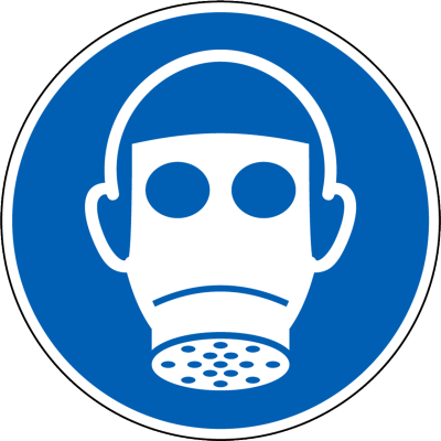 Gebotszeichen - Atemschutz benutzen
